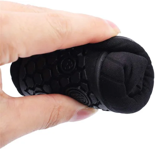 Vista 5 de Scurtain - Zapatos acuáticos para niños, calcetines acuáticos de secado rápido con sensación de pies descalzos para niños, niñas y bebés con suela