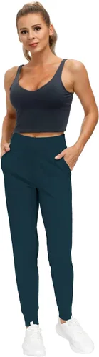 Vista 5 de THE GYM PEOPLE - Pantalones deportivos ajustados para mujer, ligeros, para entrenamiento, yoga, correr y descanso