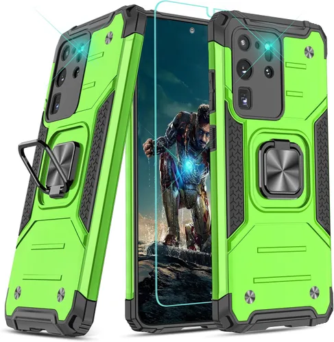 Vista 61 de YmhxcY Funda para Galaxy Note 8, funda para Galaxy Note 8 con protector de pantalla curvado 3D, fundas de grado armadura con soporte giratorio