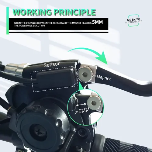 Vista 6 de E-Bike MS-BK-2R Sensor de corte de freno SM/Conector impermeable Bicicleta eléctrica Corte de bicicleta eléctrica Sensor de freno hidráulico