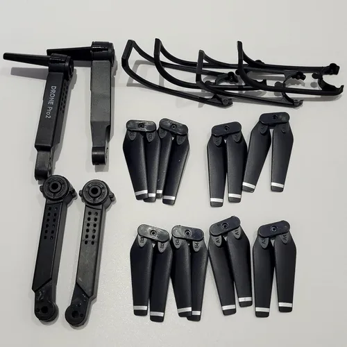 Vista 4 de for E99 PRO 2 Mini Drone for Motor Arm Shell/Propeller Protective Frame Gears Blade Clip for DIY(12PCS Blade Guard)