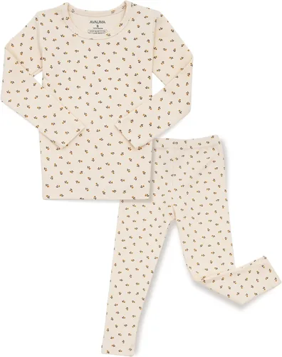 Vista 126 de AVAUMA Conjunto de pijama de algodón para bebés y niñas de 6 meses a 7 años