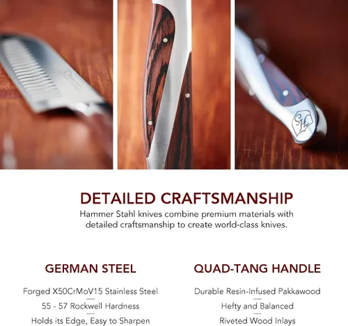 Vista 4 de Hammer Stahl Cuchillo utilitario de 4.5 pulgadas