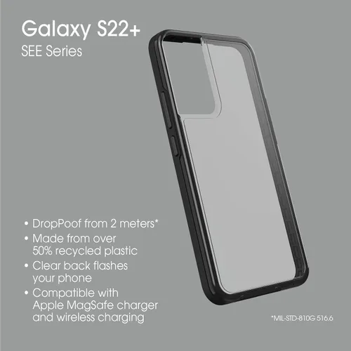 Vista 4 de LifeProof SEE SERIES - Funda para Galaxy S22+ - ZEAL GREY