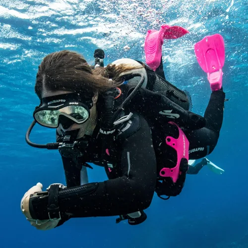 Vista 4 de Máscara de buceo, esnórquel y superficie para buceo solo ScubaPro