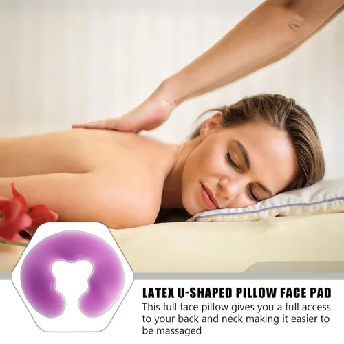 Vista 4 de Almohada de salón de belleza Spa Almohada de spa Almohada de spa Almohada de salón de boca abajo Almohada de silicona Almohada boca abajo Almohada