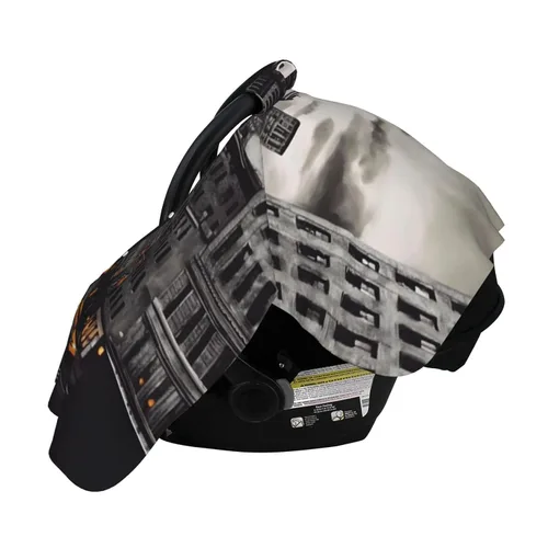 Vista 3 de Funda de toldo para asiento de automóvil para bebé, suave y transpirable, fundas de lactancia materna, multiuso, cochecito, sombra para recién
