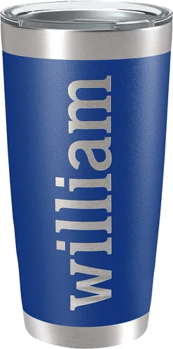 Vista 20 de Vasos personalizados, vaso de acero inoxidable de 20 onzas con tapa 13 diseños diferentes Tazas personalizadas de doble pared aisladas para café