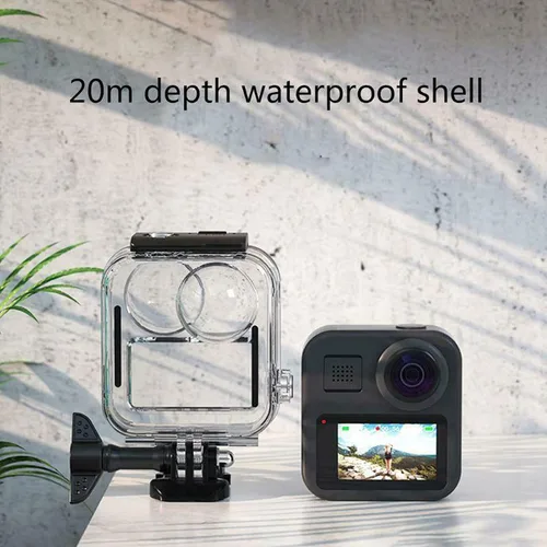 Vista 4 de Carcasa impermeable para pantalla táctil para GoPro MAX 360, protección de buceo, cubierta de buceo subacuática para Go Pro Max accesorios de cámara