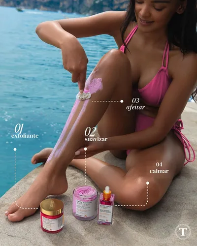 Vista 4 de Truly Beauty Ultimate Smooth Legend - Juego de afeitado Kit de 3 pasos con exfoliante corporal, mantequilla de afeitar, aceite para después