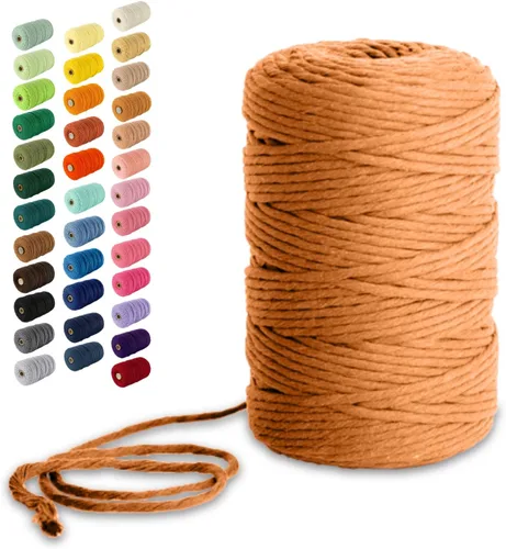 Vista 72 de Nook Theory Hilo de macramé de 3mm 109 yardas - Cuerda de macramé suave de 4mm, 5mm perfecta para nudos - Suministros de macramé para colgadores