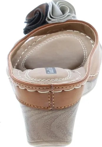 Vista 3 de G.C. Sandalias de cuña Sydney Rosette para mujer