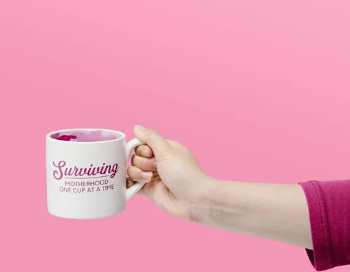 Vista 3 de Pavilion - Taza de café con camuflaje rosa de 15 onzas
