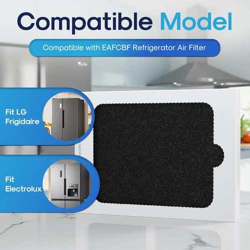 Vista 6 de EAFCBF Filtro de aire para refrigerador, repuesto para Pure Air Ultra EAFCBF, 24204780, PAULTRA, SCPUREAIR2PK, 242061001, 241754002, PS1993820