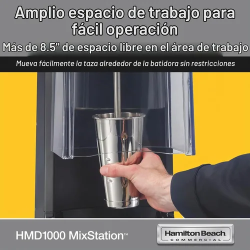 Vista 7 de Hamilton Beach Commercial MixStation - Mezclador de bebidas, motor de 3/4 HP, programable, velocidad variable, fácil de limpiar, certificado NSF