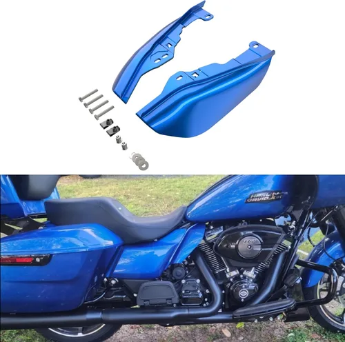 Vista 111 de Advanblack Deflectores de aire Road Glide de marco medio 2024 compatibles con Harley Touring Street Glide, Road King, Electra Glide, 2009-2025