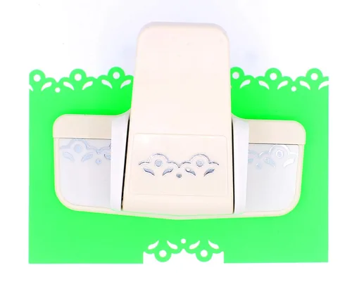 Vista 5 de Perforador de borde hecho a mano para álbumes de recortes, diseño de forma de bonsái, cortador de papel DIY (forma de bonsai)
