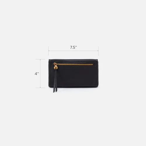 Vista 5 de HOBO Lumen Continental - Cartera de piel plegable para mujer, cierre a presión