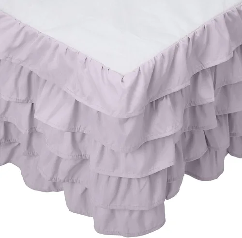 Vista 10 de Elegant Comfort Leila Collection - Falda de cama con múltiples volantes, 1500 hilos por pulgada cuadrada, calidad egipcia, con volantes antipolvo