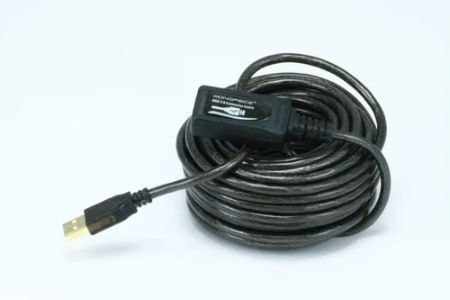 Vista 8 de Monoprice Cable de extensión/repetidor activo USB 2.0 A macho a hembra de 49 pies (extensión compatible con Kinect y PS3 Move)
