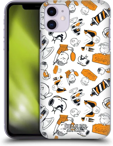 Vista 11 de Head Case Designs Carcasa rígida con licencia oficial de Peanuts Charlie Brown Chuck Barber Shop compatible con Apple iPhone 7/8/SE 2020 y 2022