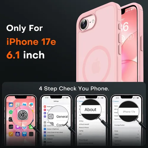 Vista 588 de TOCOL Funda para iPhone 11, compatible con Magsafe, protección completa de cámara, imanes integrados, protección contra caídas, funda translúcida