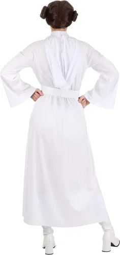 Vista 5 de Star Wars - Disfraz de princesa Leia con capucha para mujer adulta