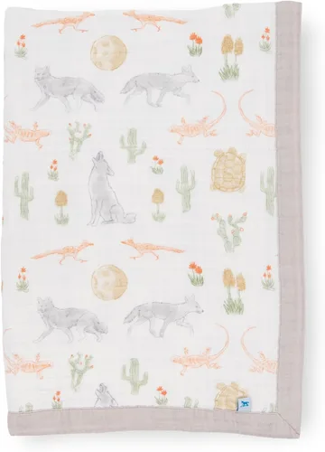 Vista 9 de Little Unicorn Manta de recepción para recién nacidos Ultra suave, tela de muselina multicapa Regalo para recién nacidos y para llevar
