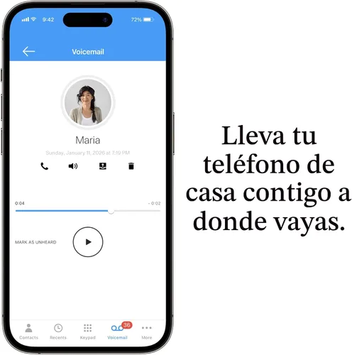 Vista 4 de Ooma Telo VoIP con 3 Auriculares HD3 Sistema Completo de Teléfono Fijo para Llamadas Ilimitadas en Todo el País, Acceso a Aplicación Móvil y Bloqueo