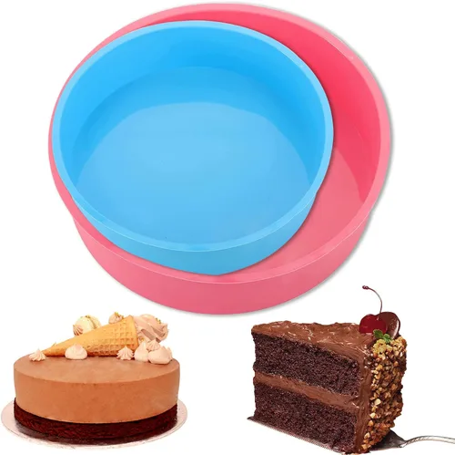 Vista 11 de Moldes de Tarta de Cumpleaños para Hornear Herramientas de Molde de Tarta de Silicona, Molde de Repostería Antiadherente Reutilizable y Duradero