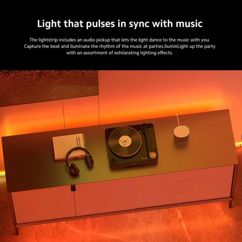 Vista 2 de Xiaomi Tira de luz inteligente (6.6 pies), compatible con Alexa, Google Assistant, aplicación Apple Homekit Home, compatible con WiFi