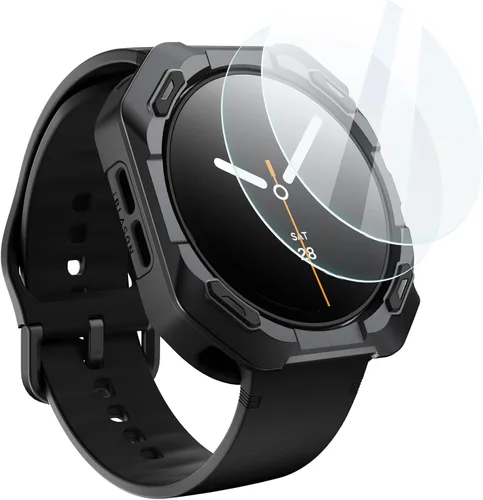 Vista 10 de i-Blason - Protector de pantalla para Samsung Galaxy Watch 6/5/4Band 1.732 in, 2 protectores de pantalla, color negro