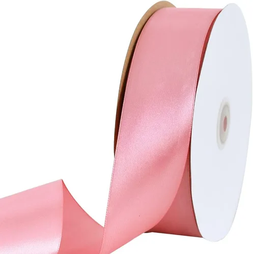 Vista 91 de TONIFUL 1-1/2 Pulgadas (40mm) x 100 Yardas Cinta de Satén Rosa Bebé Ancha de Tela Sólida para Envolver Regalos, Cinta para Silla, Día de San