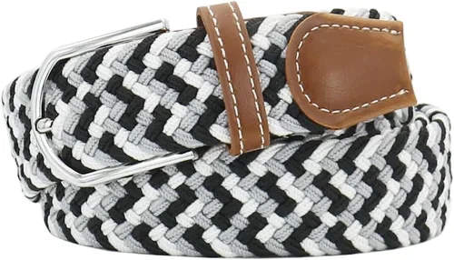 Vista 26 de Mixed Color Woven Stretch Braided Belts for Men and Women Fashion Elastic Belts