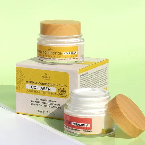 Vista 6 de Purifect Corrección de Arrugas Crema Ultra Booster de Colágeno para Mujeres y Hombres - Crema facial hidratante, apoyo antienvejecimiento, fortalece
