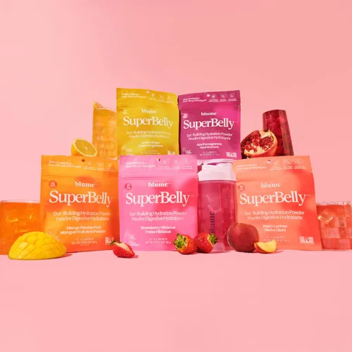 Vista 8 de Blume SuperBelly Paquetes de Salud Intestinal e Hidratación Para Llevar, Compatible con GLP-1, Sin Azúcar, con Prebióticos, Probióticos, Vinagre