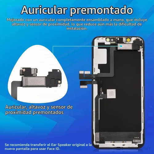 Vista 3 de [OLED] Reemplazo de pantalla para iPhone 11 Pro con altavoz frontal Pantalla OLED para iPhone 11 Pro