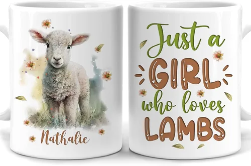 Vista 7 de Hyturtle Regalos Personalizados Amante de Osos - Taza de Café de Cerámica Just A Girl Who Loves Bears con Nombre Personalizado 11oz - Idea de Regalo