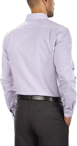 Vista 3 de Tommy Hilfiger Camisa de vestir para hombre, ajuste delgado, sin planchado, guinga