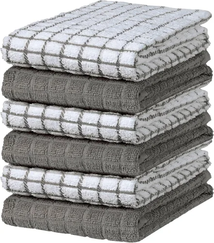Vista 32 de Bumble - Toallas de cocina y paños de cocina (8 unidades) Toallas de cocina 100% algodón 12 x 12 pulgadas 405 GSM Trapos suaves, altamente