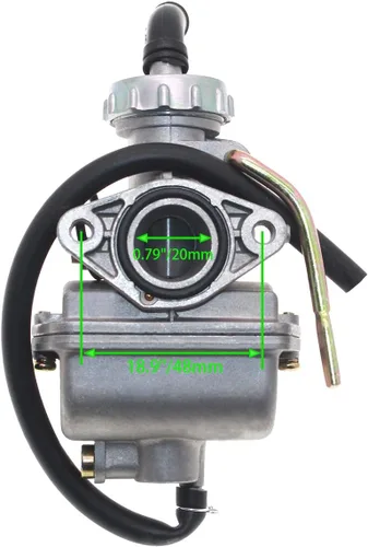 Vista 3 de Carburador PZ20 para 125cc 110cc 90cc 70cc 50cc TAOTAO ATV Dirt Bike Kazuma Baja Quad Go Kart NST SunL CRF50F XL75 CRF80F XR50R motor de 4 tiempos
