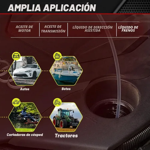 Vista 4 de BILITOOLS 9L Bomba extractora de aceite neumática/manual para cambio de aceite de motor