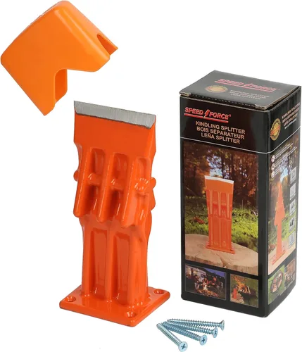 Vista 10 de SPEED FORCE Divisor de madera manual para leña, divisor de troncos portátil, cabeza de punta de cuña, sin hacha, 3 pulgadas, verde con cubierta