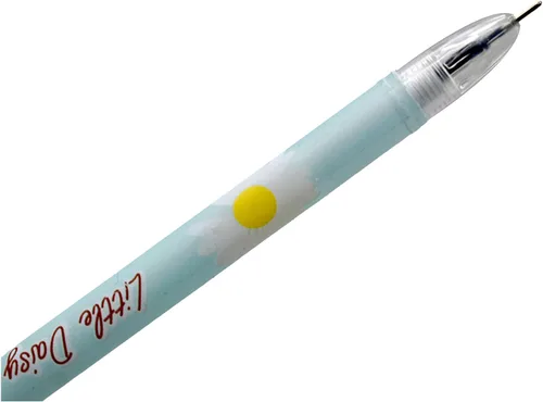 Vista 5 de 12 bolígrafos de gel con diseño floral de margaritas de 0.020 in, tinta negra para escuela, oficina, fiesta, cumpleaños, Navidad