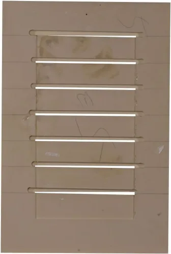 Vista 2 de Ekena Millwork - Persiana vertical a dos aguas GVVE12X18D, 12 pulgadas de ancho x 18 pulgadas de alto x 1 7/8 pulgadas profundidad., GVVE12X18F