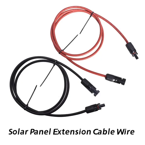 Vista 6 de waltyotur Cable de extensión de energía solar, cable de extensión solar de 5 pies, 12 AWG, cable de extensión de panel solar, cable de extensión
