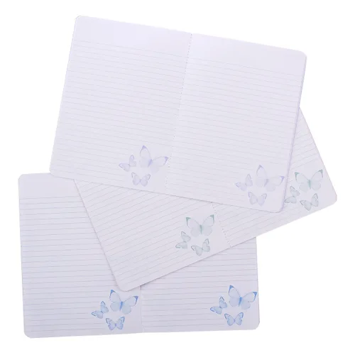 Vista 4 de Christian Art Gifts - Juego de cuadernos que inspiran para clases/estudio/notas de sermón, diario, lista personal de tareas, Grande: mariposa