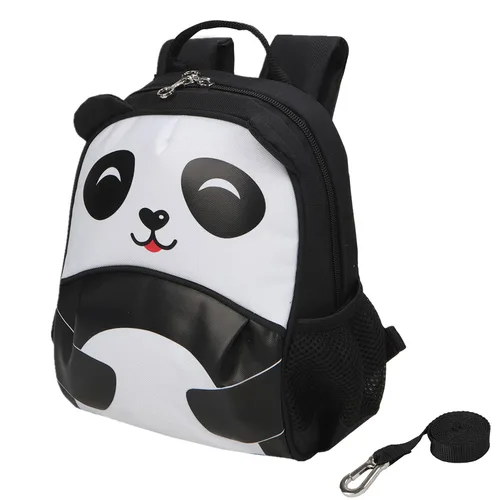 Vista 10 de Yodo, Bolsa para almuerzo aislada y mochila preescolar infantil, con correa de arnés de seguridad para niños o niñas, Dinosaur