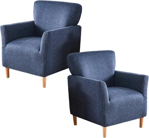Vista 41 de Fundas de jacquard para sillón de banquete, fundas suaves para sillón de 1 pieza, fundas elásticas para silla de sala de estar, antideslizantes