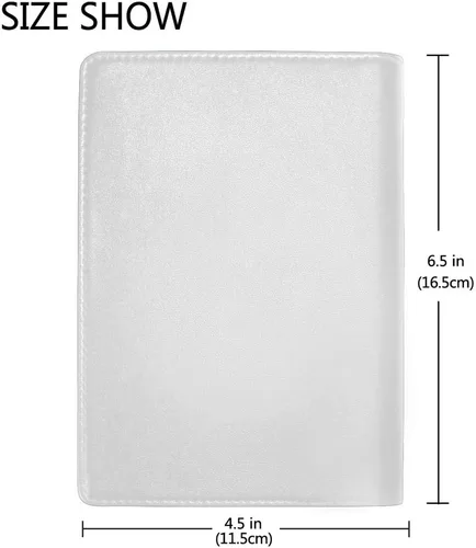 Vista 4 de Kuizee Funda para pasaporte, funda para pasaporte, funda de cuero tipo cartera de 4.5 x 6.5 pulgadas, Estilo1, Cartera de viaje